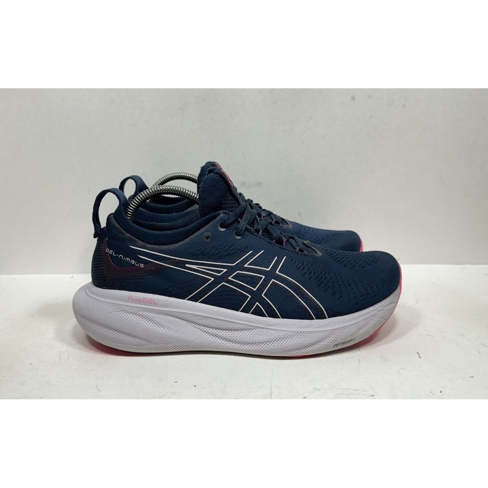 Asics Gel Nimbus 25 1012B356 Blue Running Shoes‎ Sneakers Womens Size 9.5